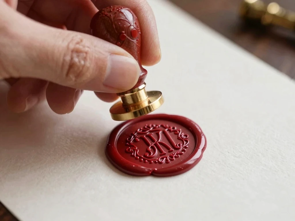 Custom wax seals for elegant gift presentation